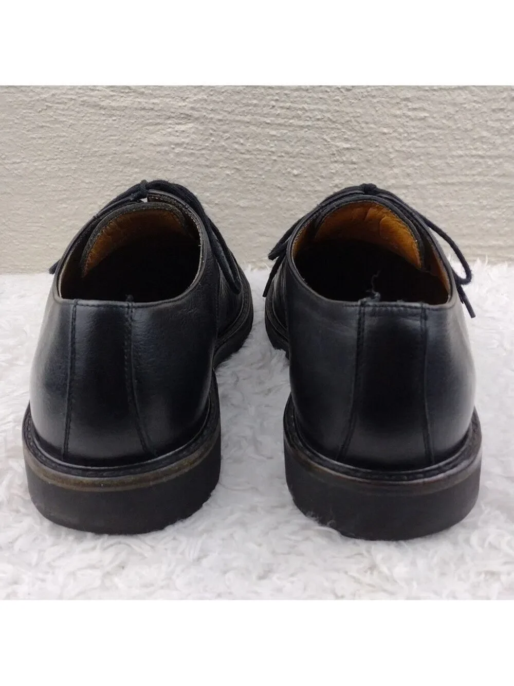 Mephisto Air-Relax Goodyear Welt Men's Black Leather Lace Up  Casual Work Shoe